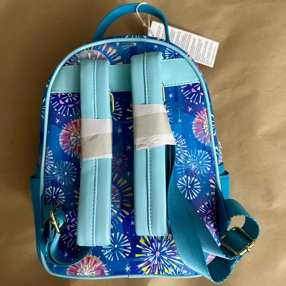 NWT Disney Parks Attractions Joey Chou Blue Backpack Minnie Ear Headband Bundle - Picture 4 of 12